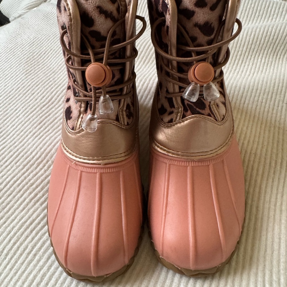 Pink and Brown Sole Boots